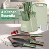 16-Piece Kitchen Knife Block Set with Cutting Board - German