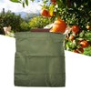 Leather Canvas Foraging Pouch Belt Fruit Picking Bag for Camping