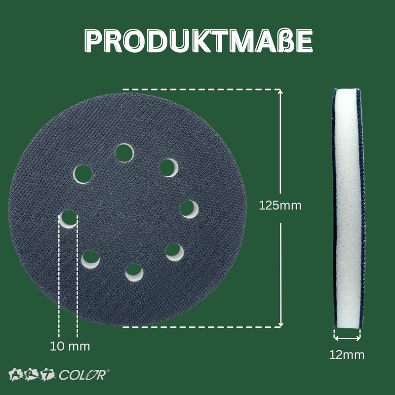 Art Color Foam Soft Pad 125 mm for Bosch Random