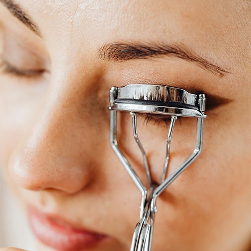 Jeufond 80 pcs Eyelash Curler Refills, Eyelash Curler Pads, Silicone