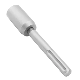 Sorandy T Post Driver, T Post Rammer, T Post Driver Attachment, Fence Post Driver, Hand Post Pounder Hammer Drill Attachment with 5 Pits Shank Steel Fence Post Driver 20cm Length (45mm)
