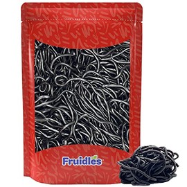 Fruidles Black Licorice Laces, Licorice Rope Candy, Perfect for Parties, Birthdays, Events, and More (2 Pound)
