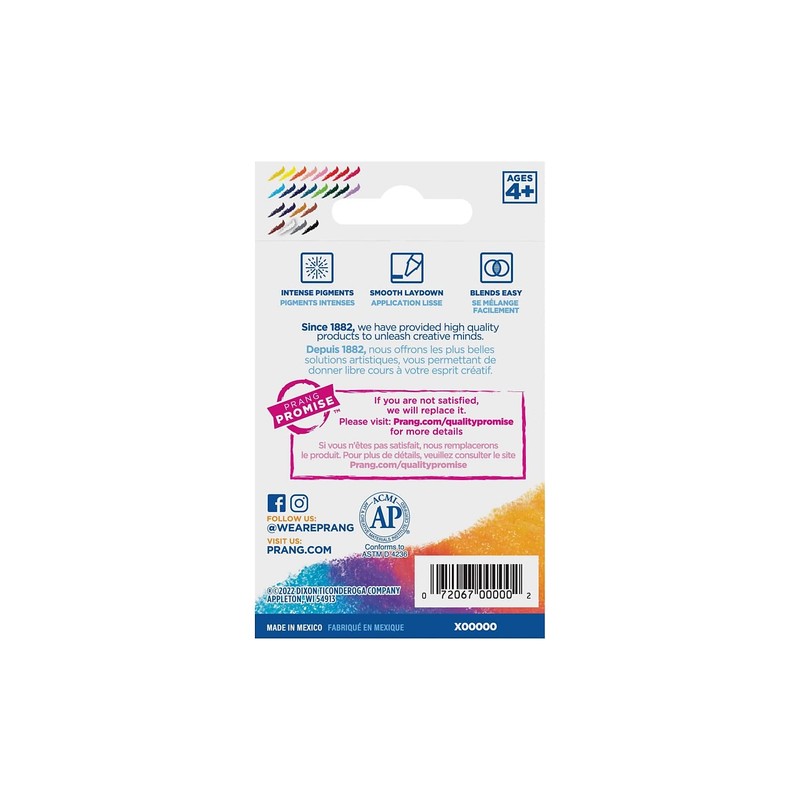 DIX00000 - Prang Crayons Made with Soy,Assorted,Standard