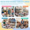 Dunzy 5x7 ft Pastel Smile Face Classroom Carpet Elementary Educational