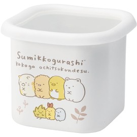 Horo Sumikko Gurashi Enamel Cube Stocker, White, Size: Approx. W4.8 inches (12.2 cm), D4.8 inches (12.2 cm), H10, SG-09