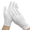 Lopsity 12PCS White Cotton Gloves for Women Men,for Inspection Jewelry