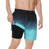 Century Star Mens Swim Trunks with Compression Liner Quick Dry