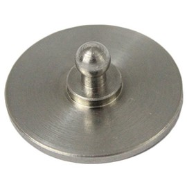 Bootsteile Brauer Loxx® Round Base Diameter 24 mm for Gluing Stainless Steel A2 AISI 304 Pack of 10