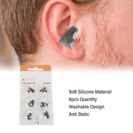 ZJchao 6PCS Click Sleeves for Signia Silk Primax Click-CIC, Washable and Hygienic, Anti Static Properties, All Day Comfort with Enhanced Sound Quality for All Day Wear (XS)