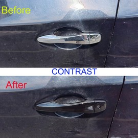 AOKIO Door Handle Cover Compatible for 2013 2014 2015 2016 2017 2018 Nissan Altima Accessories (Glossy Black with Smart Keyhole)