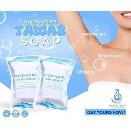 2 Bars NIACINAMIDE TAWAS SOAP 100grams each