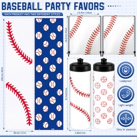 FuWeave 18 Pcs Sports Party Favors Basketball Soccer Water Bottle Baseball Softball Cooling Towel 6 Sports Water Bottle 6 Ice Towel 6 Drawstring Bag Football Volleyball Towel for Team Gift