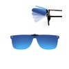 TERAISE Polarized Clip-on Sunglasses Ultra Light/Thin Flip Up Clip for