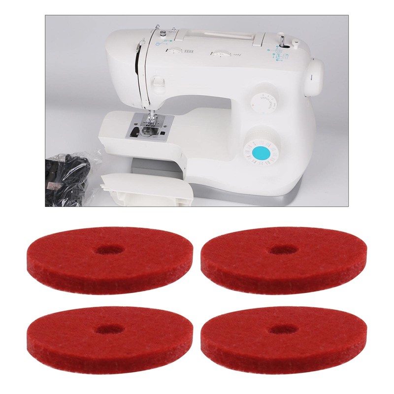 SG Store 10PCS Spool Pin Red Felt Pads Crafts Compatible