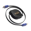 KESOTO Retractable Cable V1. 1080p 3D Wire Line Cord, Black,