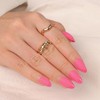 Artquee Hot Pink Almond Press on Nails Short Fake Nails