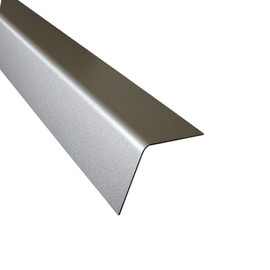 Anodised aluminium L-profile, 1.5 metres, 80 x 50 mm, inner leg dimensions made of aluminium, silver, natural anodised (e6/ev1), 1 mm thick, L-angle, anodised