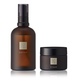 N Organic Vie Skin Care Set (Lotion Cream) (Approx. 2 Month Supply), Firm, Dry Fine Lines, Age Skin, Highly Moisturizing, Dull, Relaxing Citrus Scent, N Organic