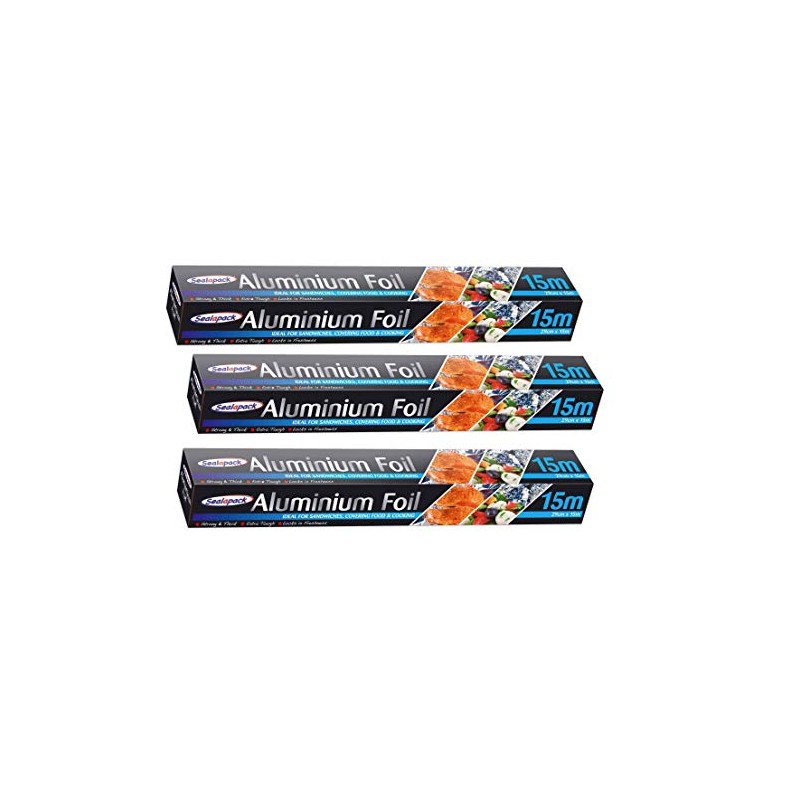 Sealapack 3 x Aluminium Foil 290mm X 15 Meter Kitchen