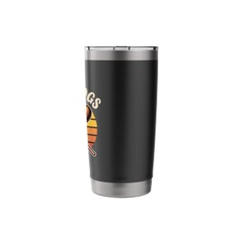 Corn Dogs Vintage Carnival Food Design with Sunset Style Stainless Steel Insulated Tumbler