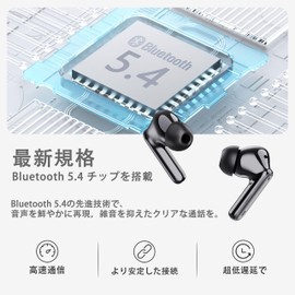Earphones, Bluetooth 5.4, Wireless Earphones, 2026 Lasting, ENC Call Noise-Canceling, Up to 40 Hours Playback, Full Range Hi-FI Sound Quality, Built-in Mic, Automatic Pairing, Instant Connection