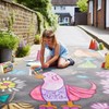24 Coloured Chunky Chalks , Giant, Pavement, Washable, Fun for