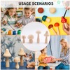 Yocdunm 10 Pieces Big Sizes Unfinished Wooden Mushroom Unpainted Wooden