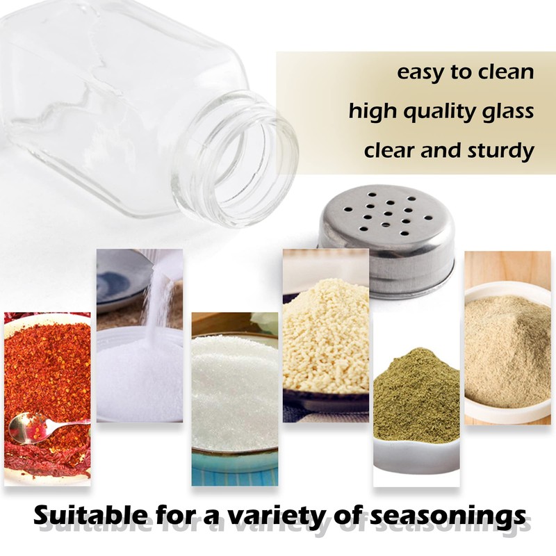 1st Choice Salt and Pepper Shakers with Stainless Tops Set