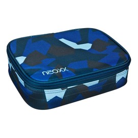 neoxx - Dunk Camo Nation Pencil Case - Made from Recycled PET Bottles - Space for One Set Square - Pencil Flap with 26 Pen Loops - Approx. 23.5 x 17 x 6.5 cm - for Boys