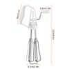 VIFER Rotary Hand Whisk Stainless Steel Hand-Held Egg Beater Manual