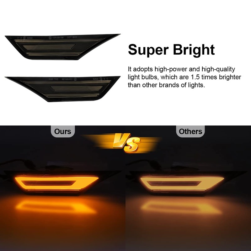 Aexploer LED Side Marker Lights Compatible with Civic 2016 2017