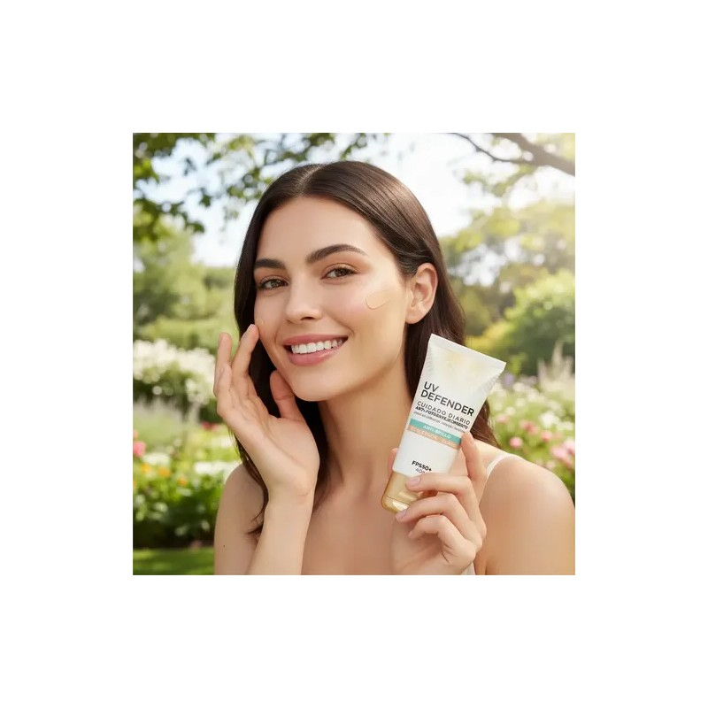 Crema Facial Loreal Protectora Fps50+ Tono Claro Anti Brillo