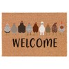 Welcome Doormat Coco Coir Door Mat Gift Welcome Chickens Farm