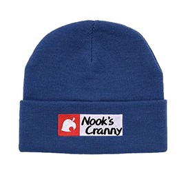 Bioworld Animal Crossing Nooks Cranny Logo Gorro Azul, Multicolor, One Size