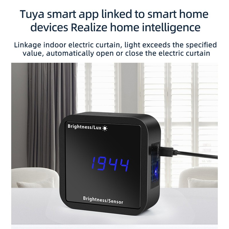 Tuya ZigBee Intelligent Light Detector Temperature & Humidity Sensor with