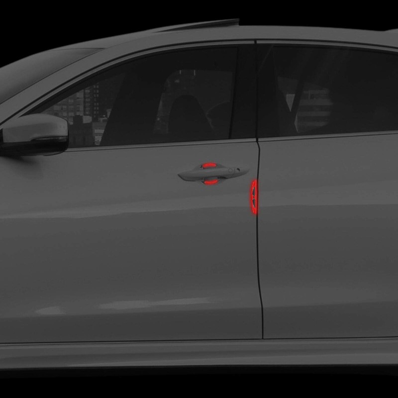 TOTMOX Car Reflective Sticker Door Handle Door Bowl Protection Guards