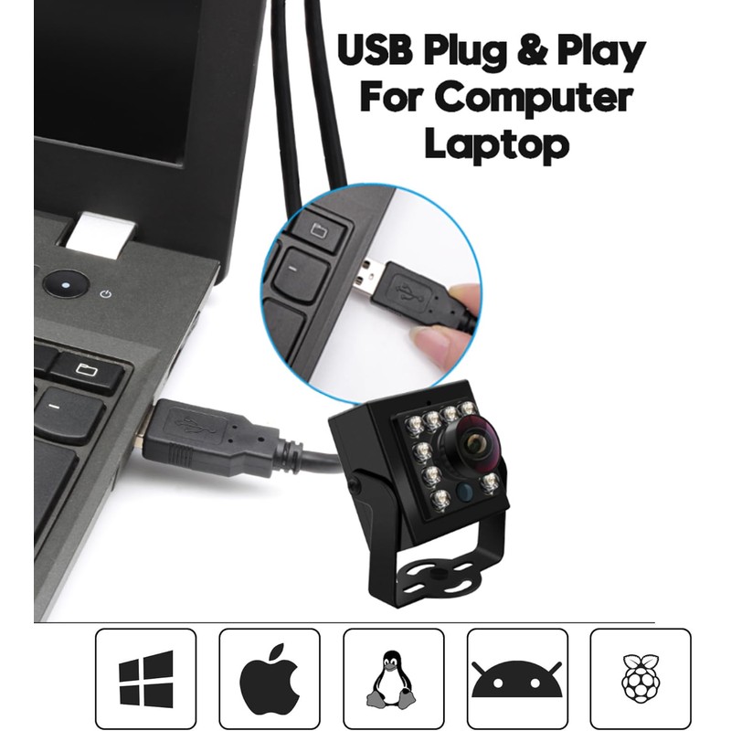 SVPRO 1080P Day & Night Vision USB Camera for Computer,