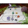 7 chakra healing crystal stone set + rose quartz amethyst