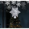 Homewit Christmas Tree Topper Projector Light Star Tree Topper for