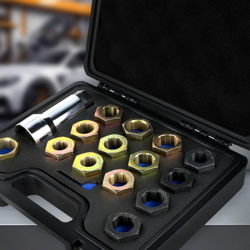 Tesmirror 16-Piece Axle Spindle Rethreading Kit - Axle Thread Repair