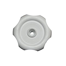 RV Designer H717, Plastic Window Knob, 2-1/4 inch Diameter, 1 inch Shaft, White, Interior Hardware