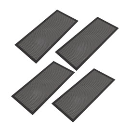 Magnetic Floor Register Vent Covers Strong PVC Frame for Ceiling Floor Wall 4pcs (Black)