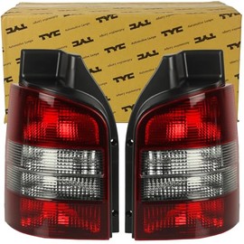 BandelOne Contains 2x TYC Rear Lights Red/Black Smoke Suitable for T5 Bus Transporter 2003-09