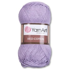 Frida's Wollhaus YarnArt 100 g Eco-Cotton Knitting Crochet Cotton Yarn Amigurumi 20 Colours (771 | Lilac | 8681338515729)
