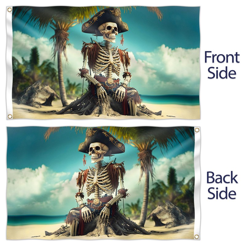 Pirate Flag – Jolly Roger Flag with Skeleton on the