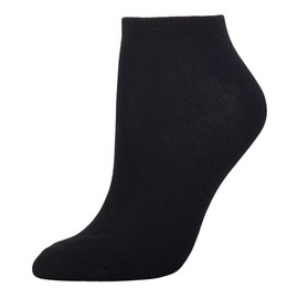 Ladies 12 Pairs Summer Ankle Low Cut Invisible Blank Solid Plain Socks Black Assorted 6-8