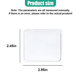 GAOLAOSY Sticky Gel Pads, Double Sided Adhesive Pads, Removable Traceless Gripping Pad, Washable Reusable Transparent Anti Slip Pad for Car Dashboard Office Home DIY Craft (5PCS)