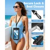 PEDVSTY Floating Waterproof Phone Pouch 2 Pack - Up to