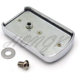 Chromed Willie G Skull Foot Large Brake Pedal For Harley Touring Softail Deluxe FLSTN