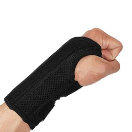 Wrist Brace for Carpal Tunnel Adjustable Wrist Wraps Wrist Support for Men Women (L/XL Left, Black)